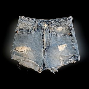 Vintage distressed cutoffs